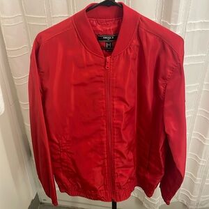 Red Bomber jacket from forever 21